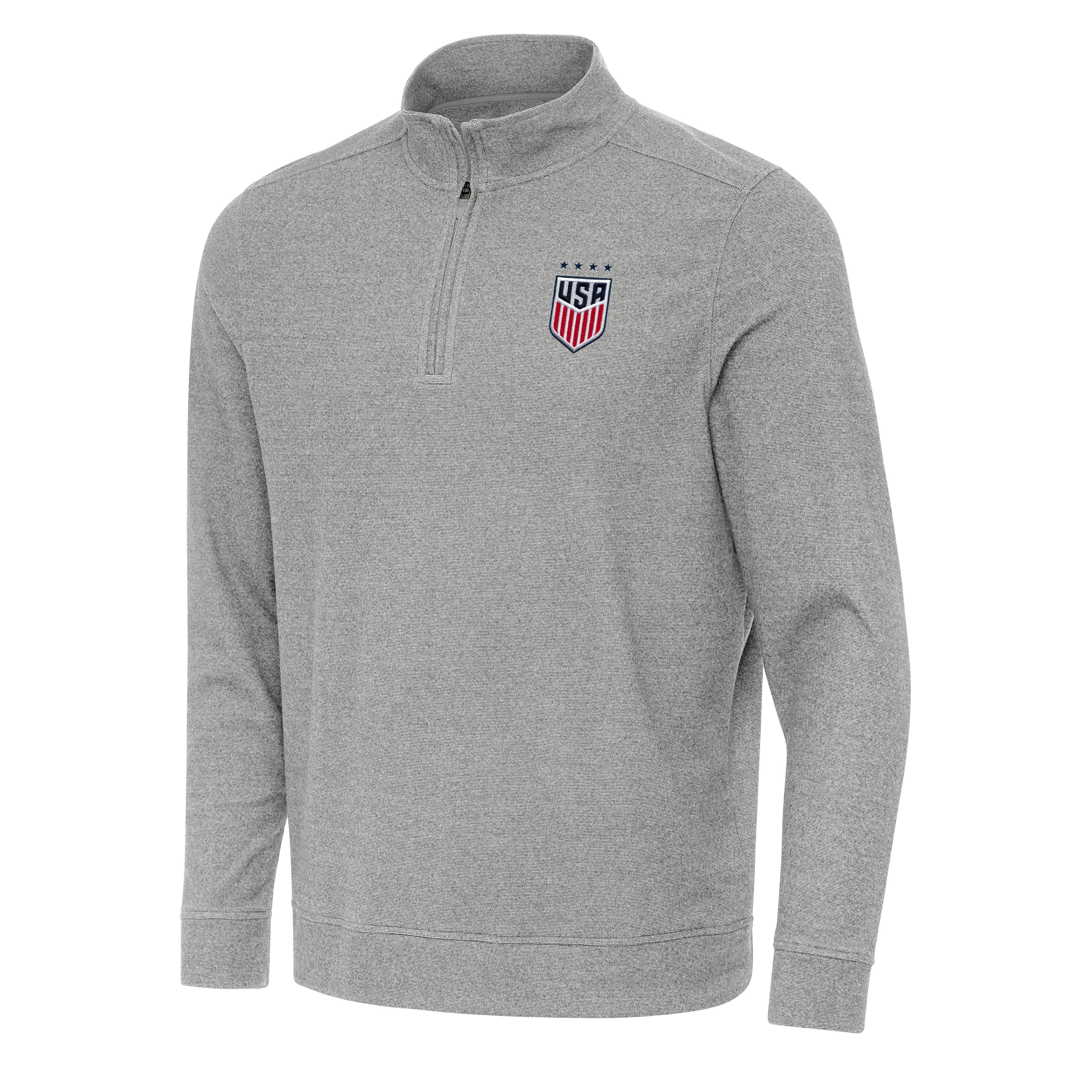US Womens Soccer Subtle Quarter Zip Mock