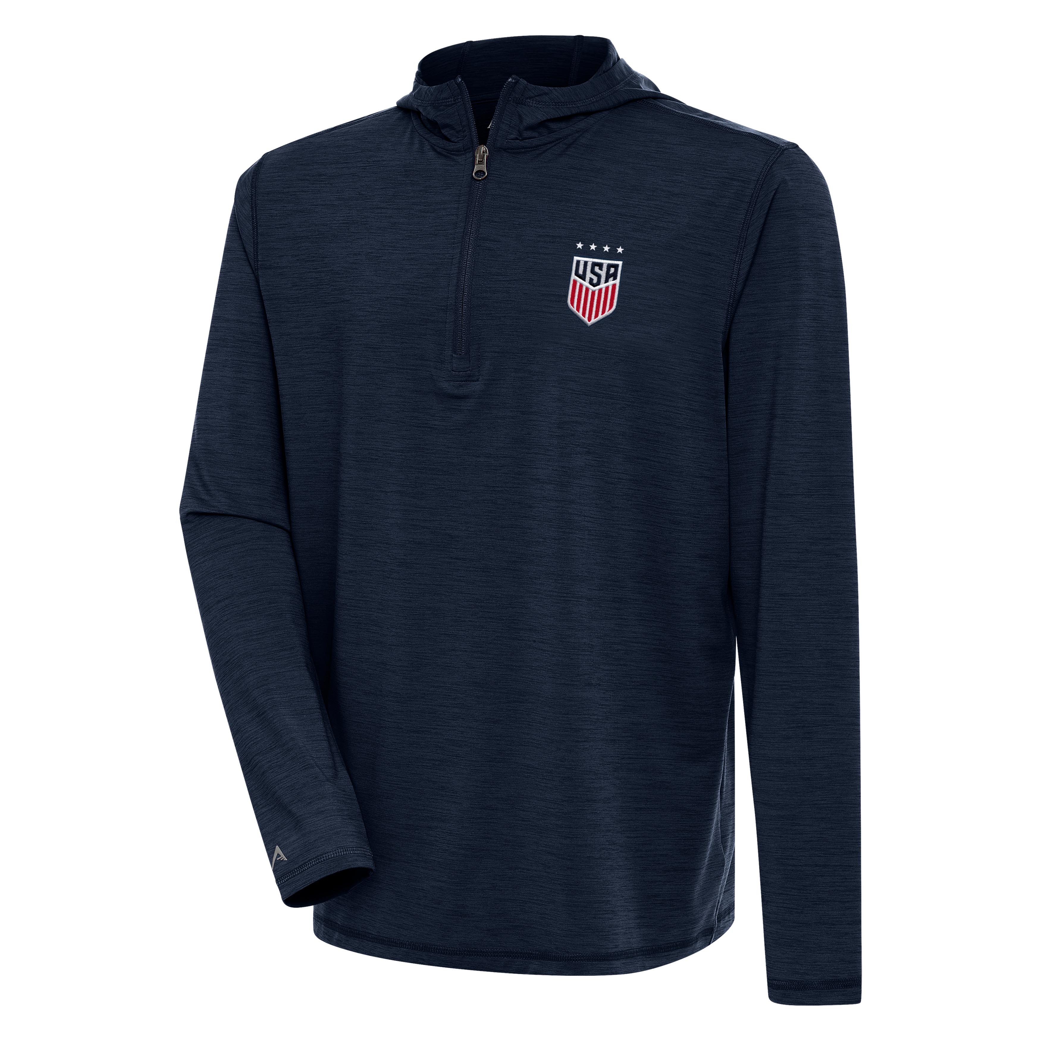 US Womens Soccer Tidy Hooded Quarter Zip Pullover