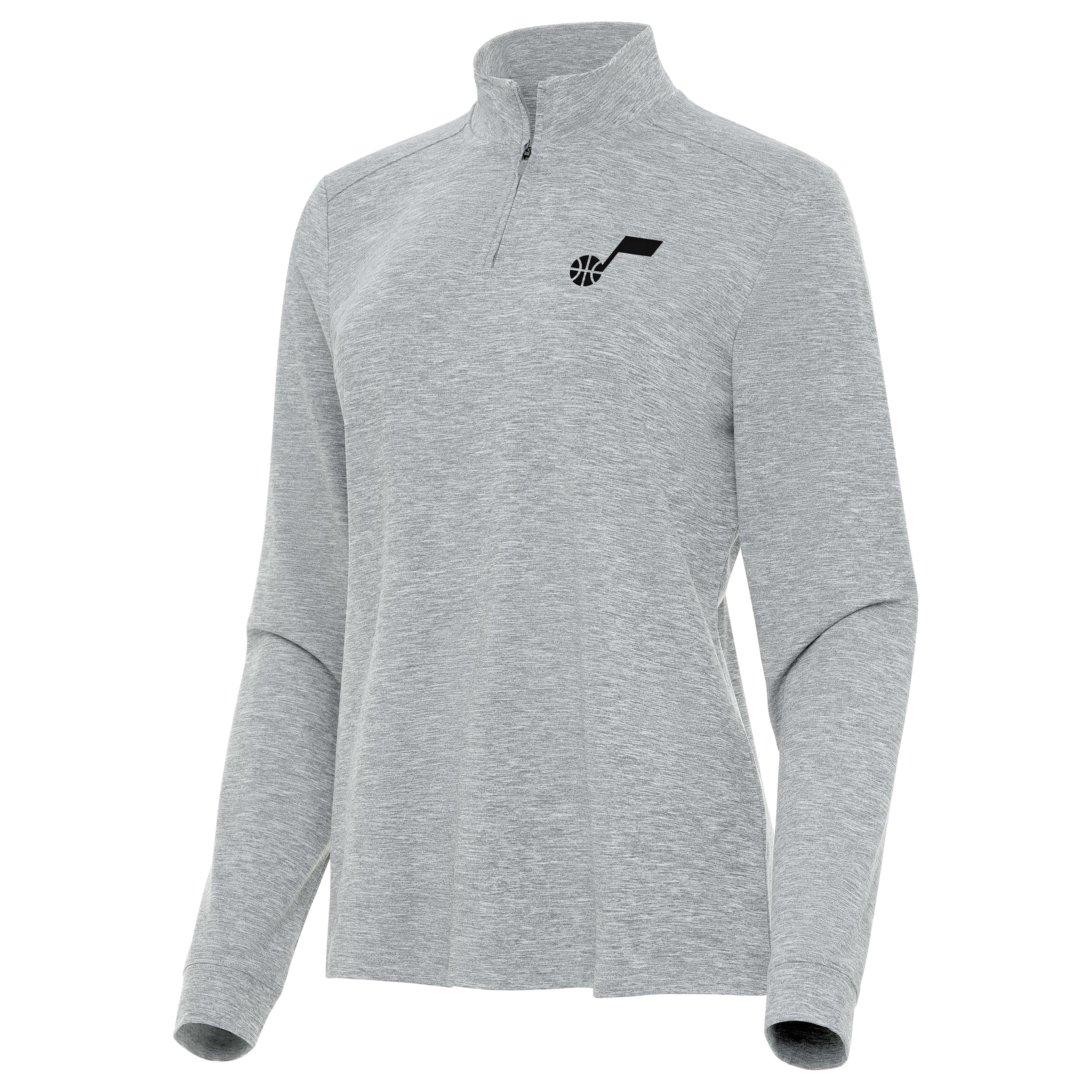 Utah Jazz Womens Mentor Long-Sleeve Quarter Zip Mock Polo - Image 2