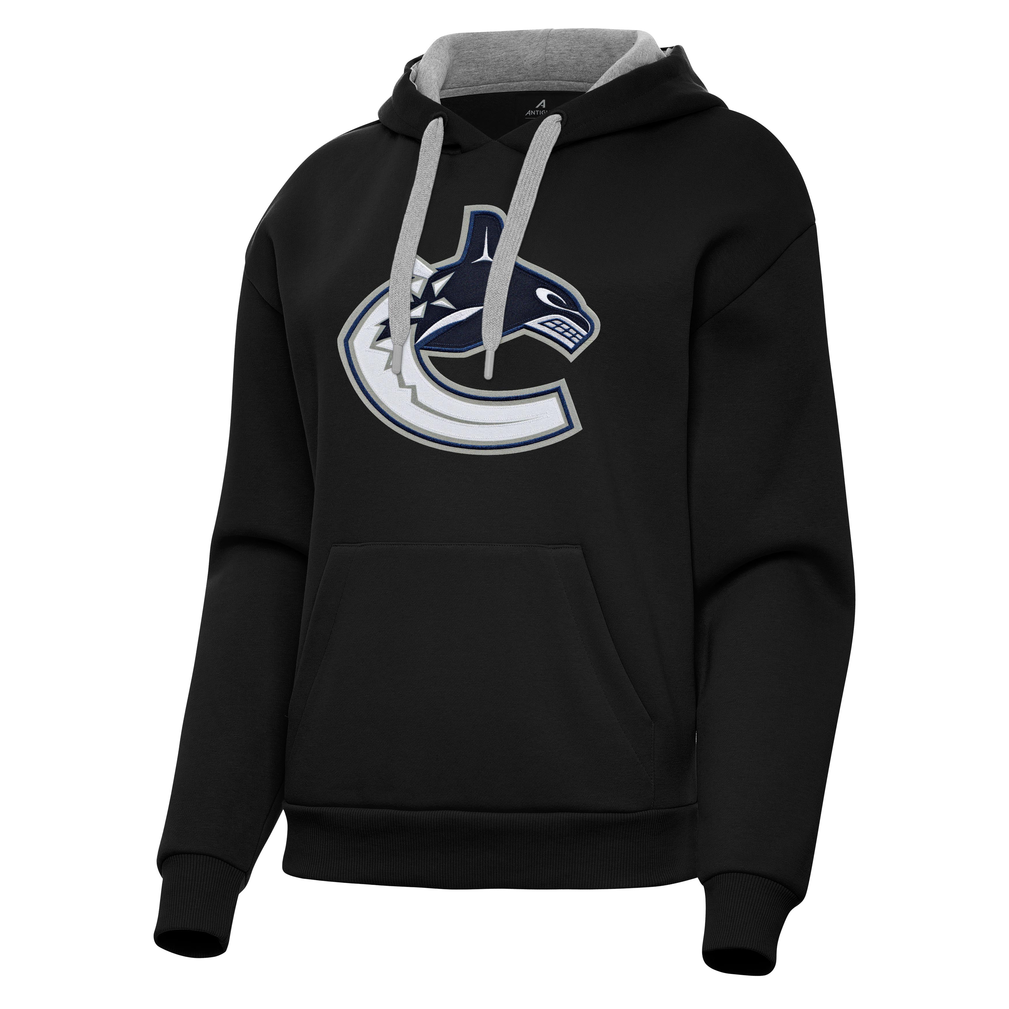 Vancouver Canucks Womens Victory Full Front Logo Pullover Hood - Image 2
