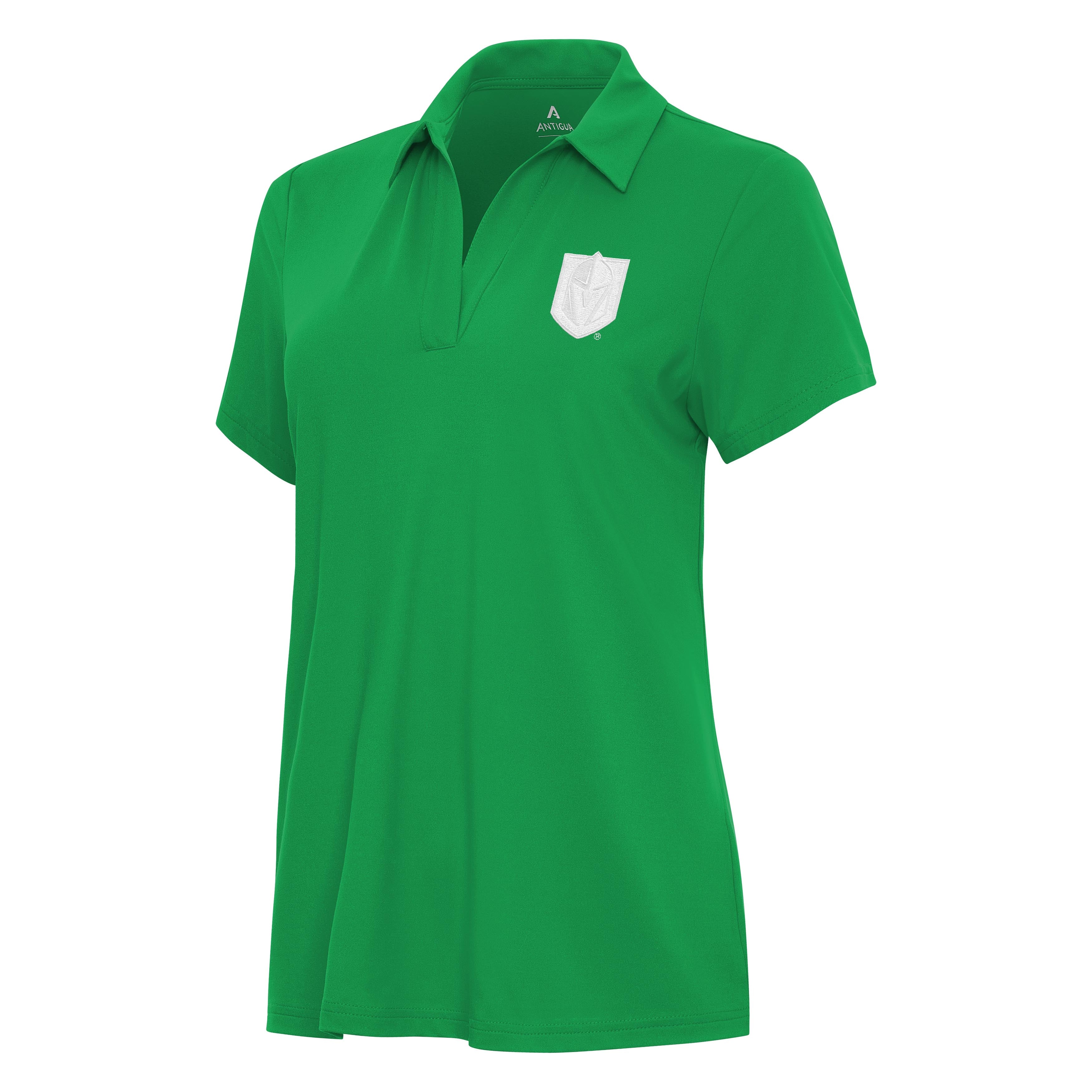 Vegas Golden Knights Womens Era St Patricks Day White Logo Polo
