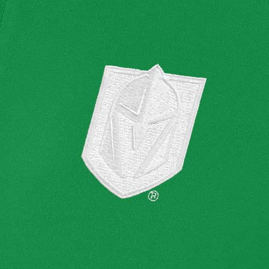 Vegas Golden Knights Womens Intent St Patricks Day White Logo Quarter Zip Pullover - Image 2