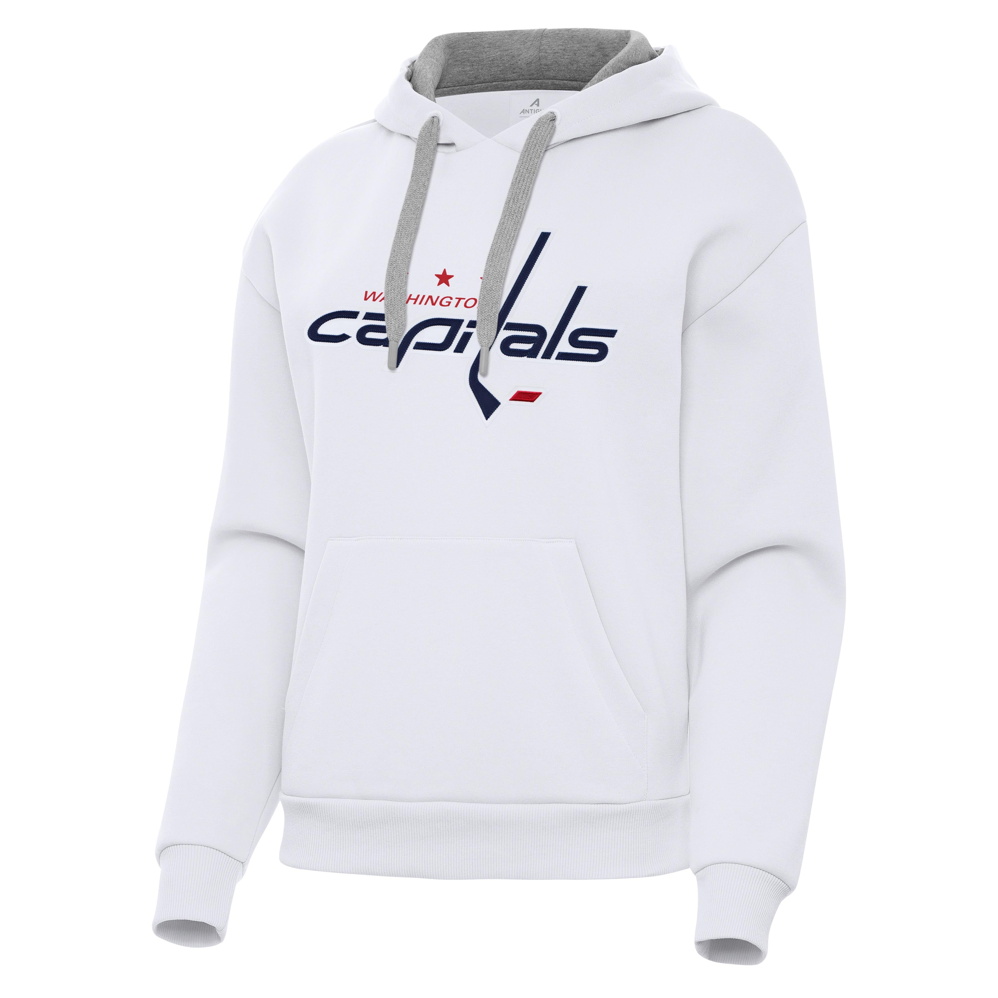 Washington Capitals Womens Victory Full Front Logo Pullover Hood