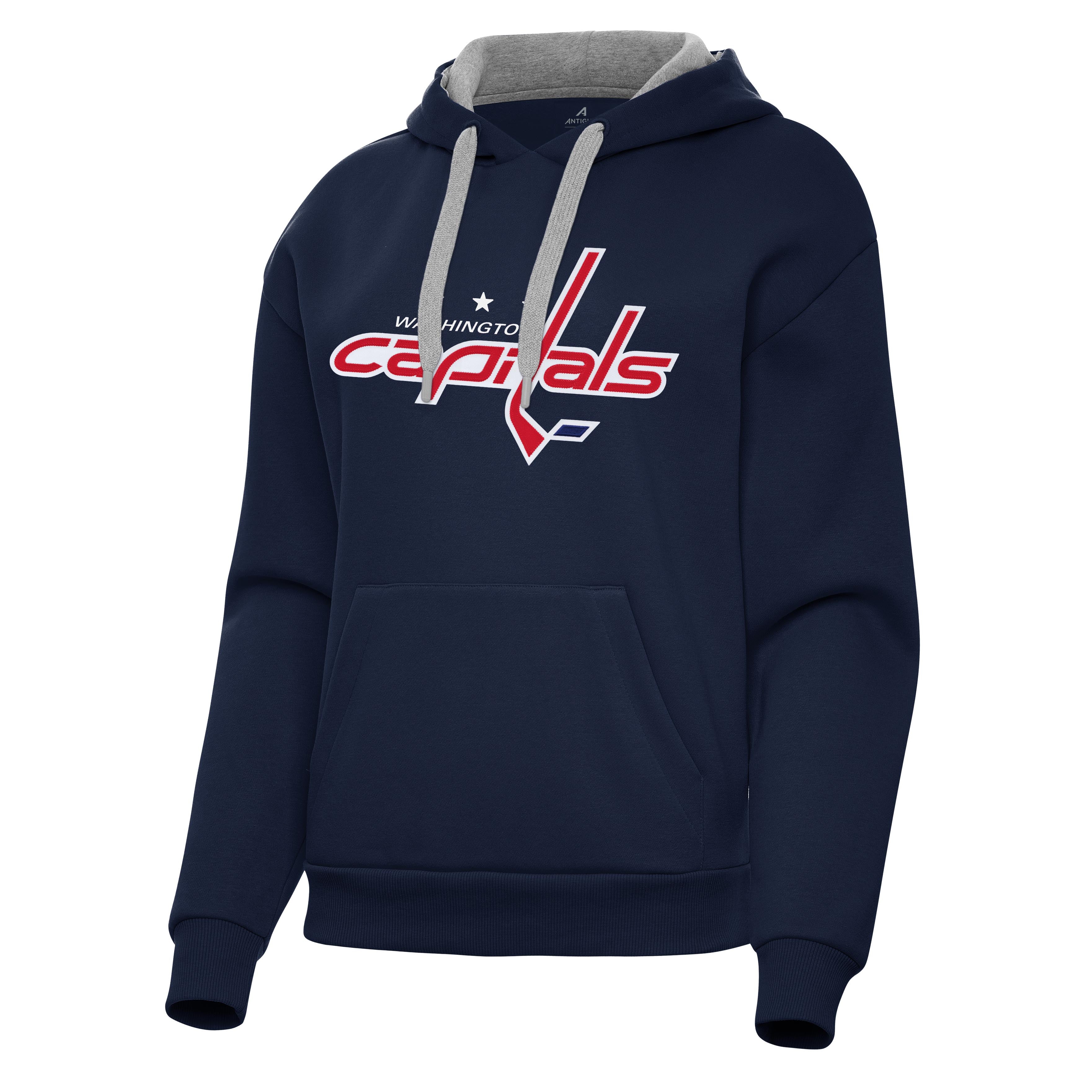 Washington Capitals Womens Victory Full Front Logo Pullover Hood - Image 2