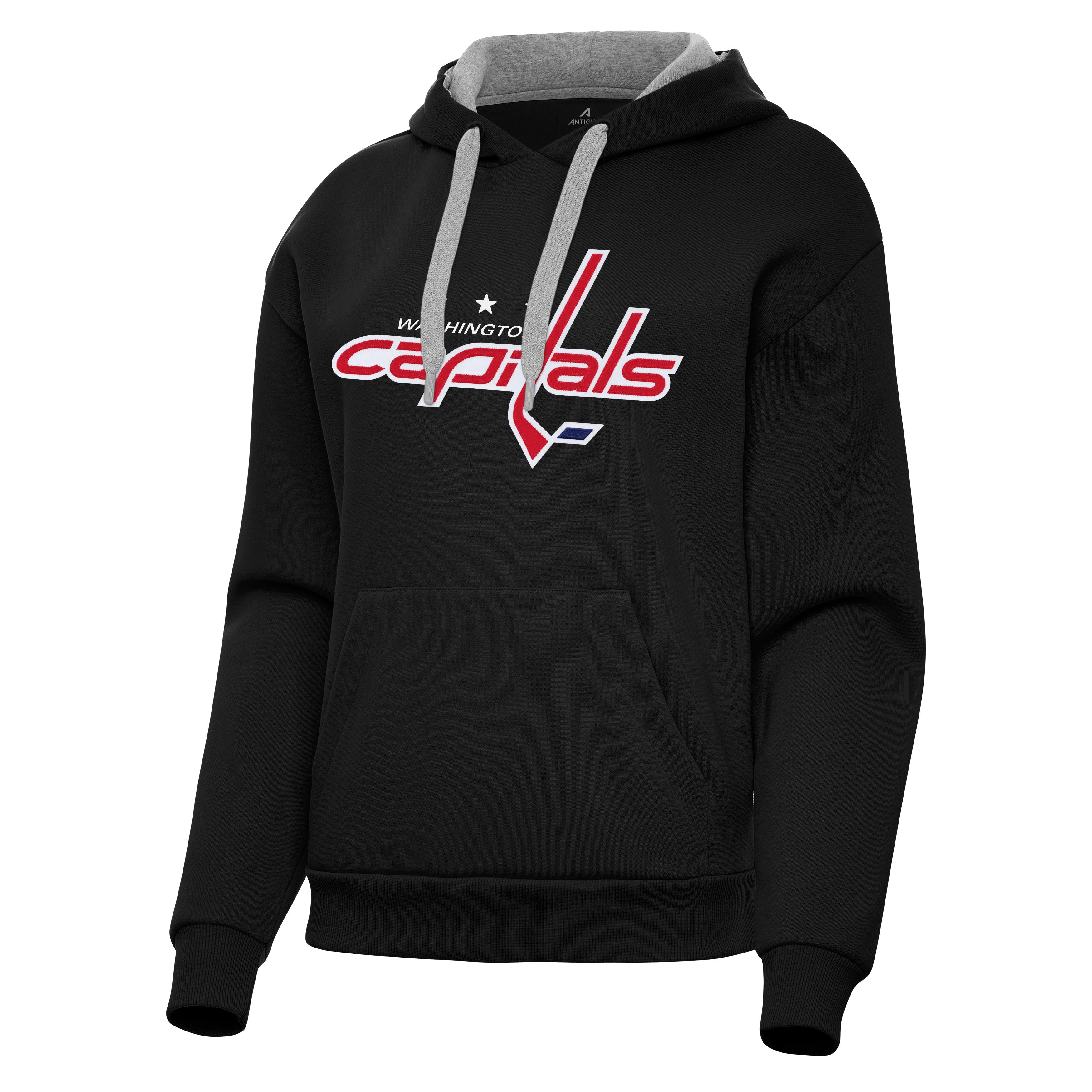 Washington Capitals Womens Victory Full Front Logo Pullover Hood - Image 3