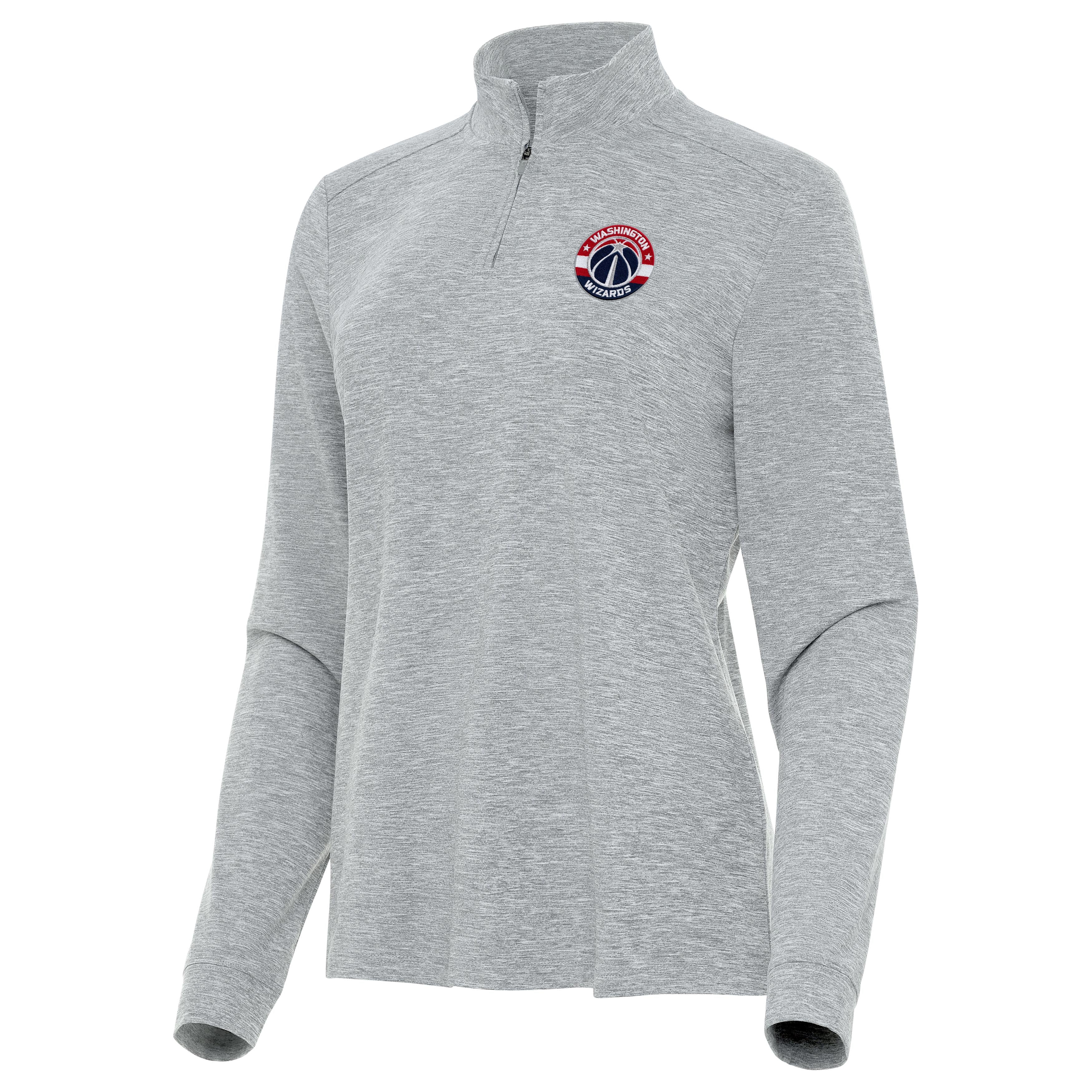 Washington Wizards Womens Mentor Long-Sleeve Quarter Zip Mock Polo - Image 3
