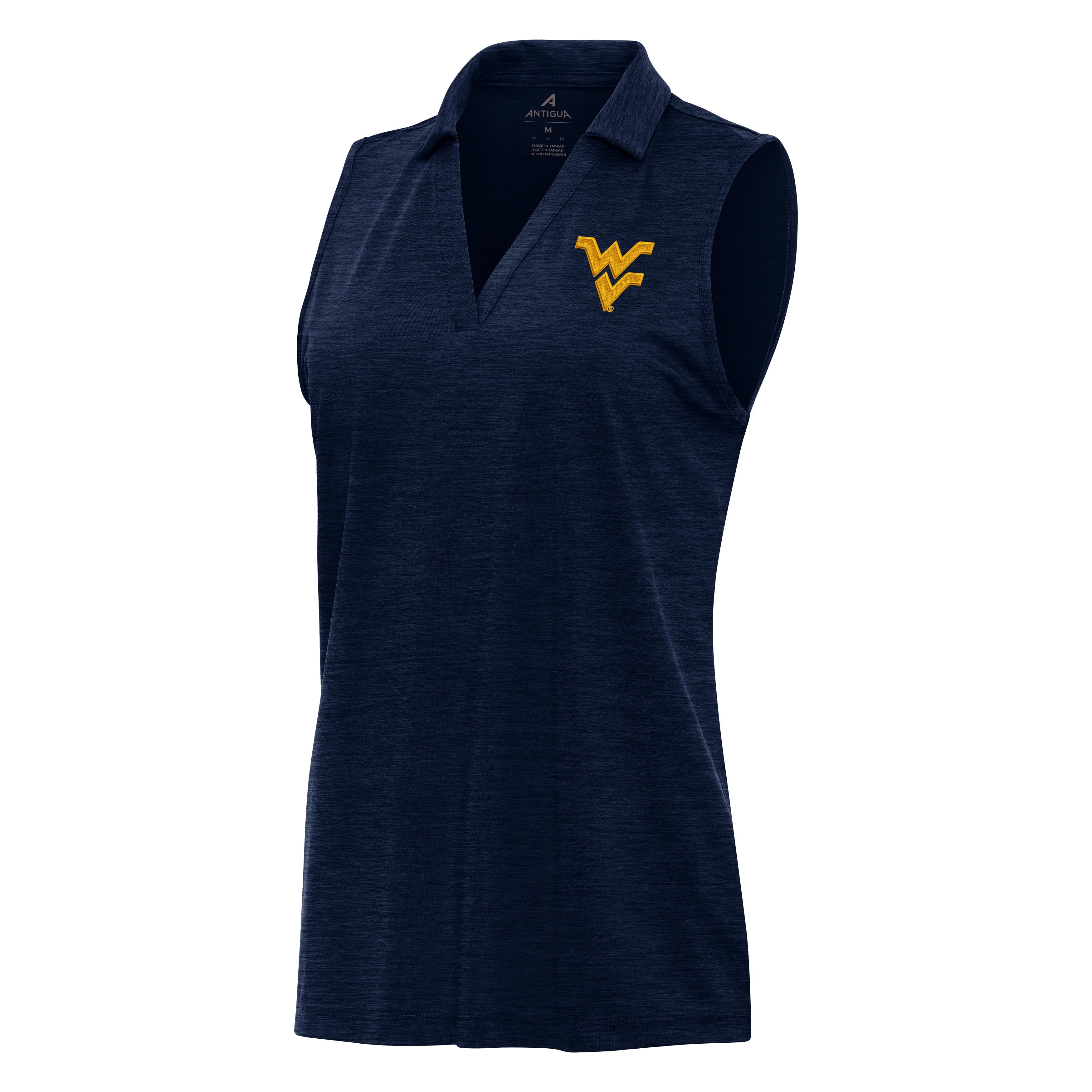 West Virginia Mountaineers Womens Layout Sleeveless Polo