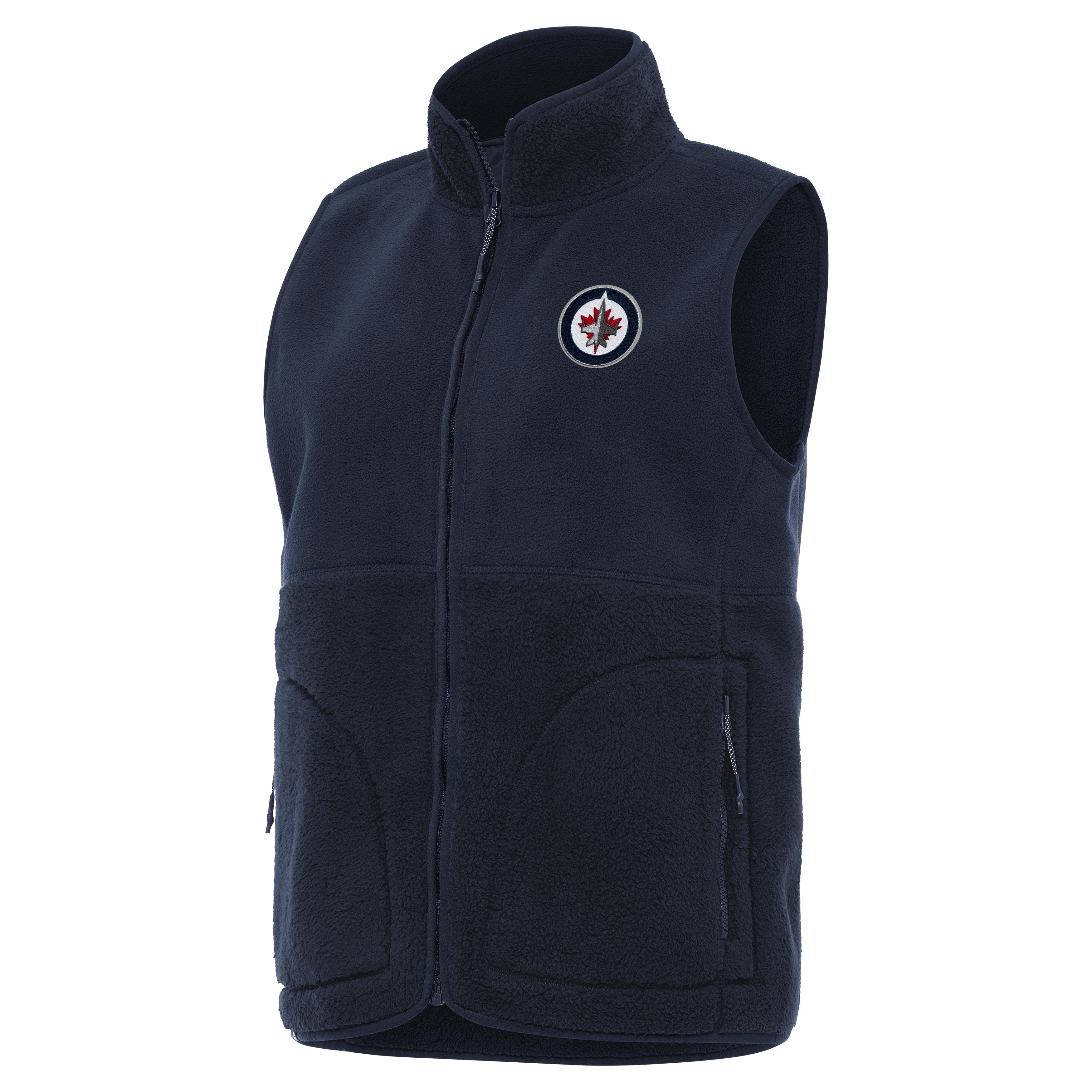 Winnipeg Jets Womens Nostalgic Full Zip Vest