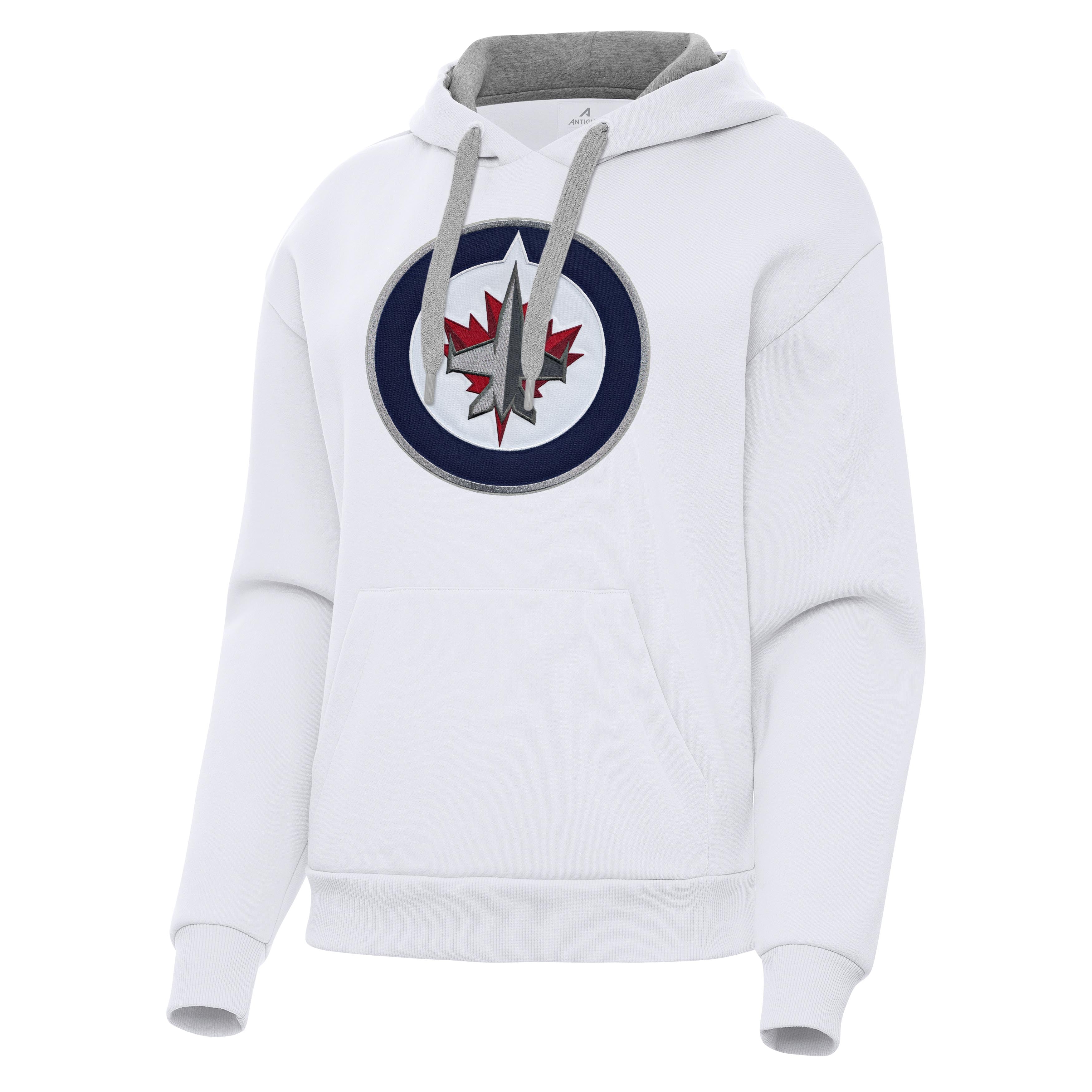 Winnipeg Jets Womens Victory Full Front Logo Pullover Hood