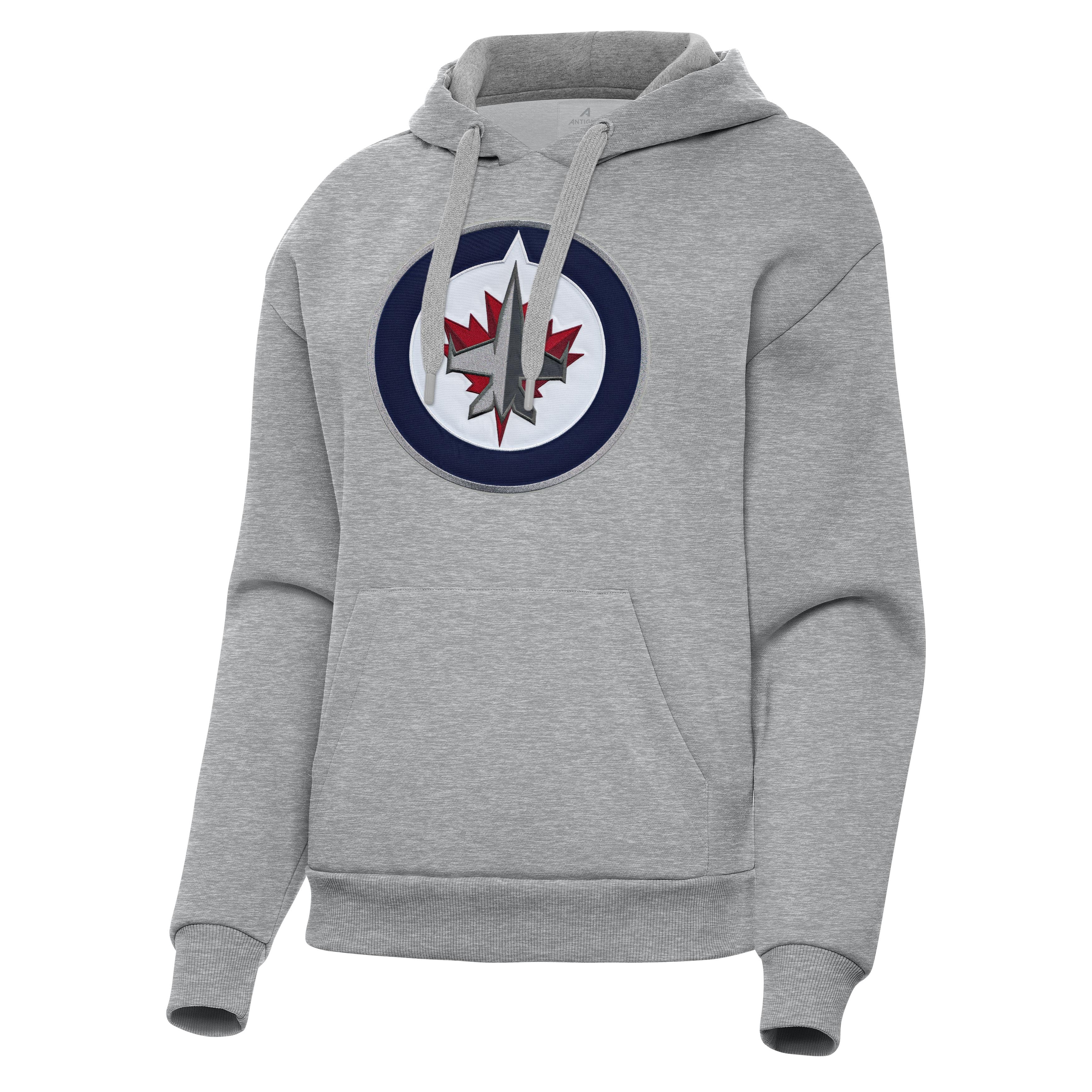 Winnipeg Jets Womens Victory Full Front Logo Pullover Hood - Image 4