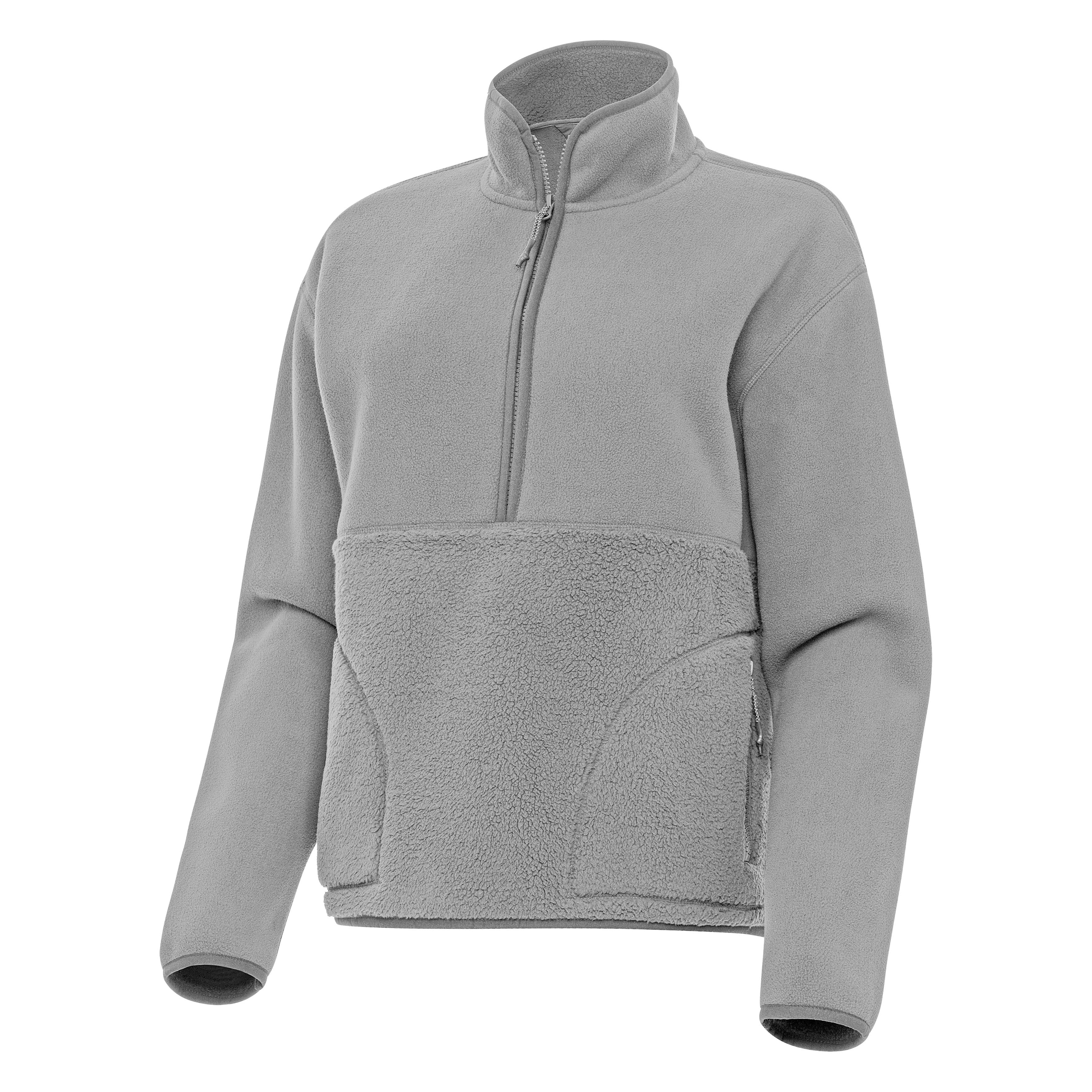 Womens Figure Quarter Zip Pullover - Image 3