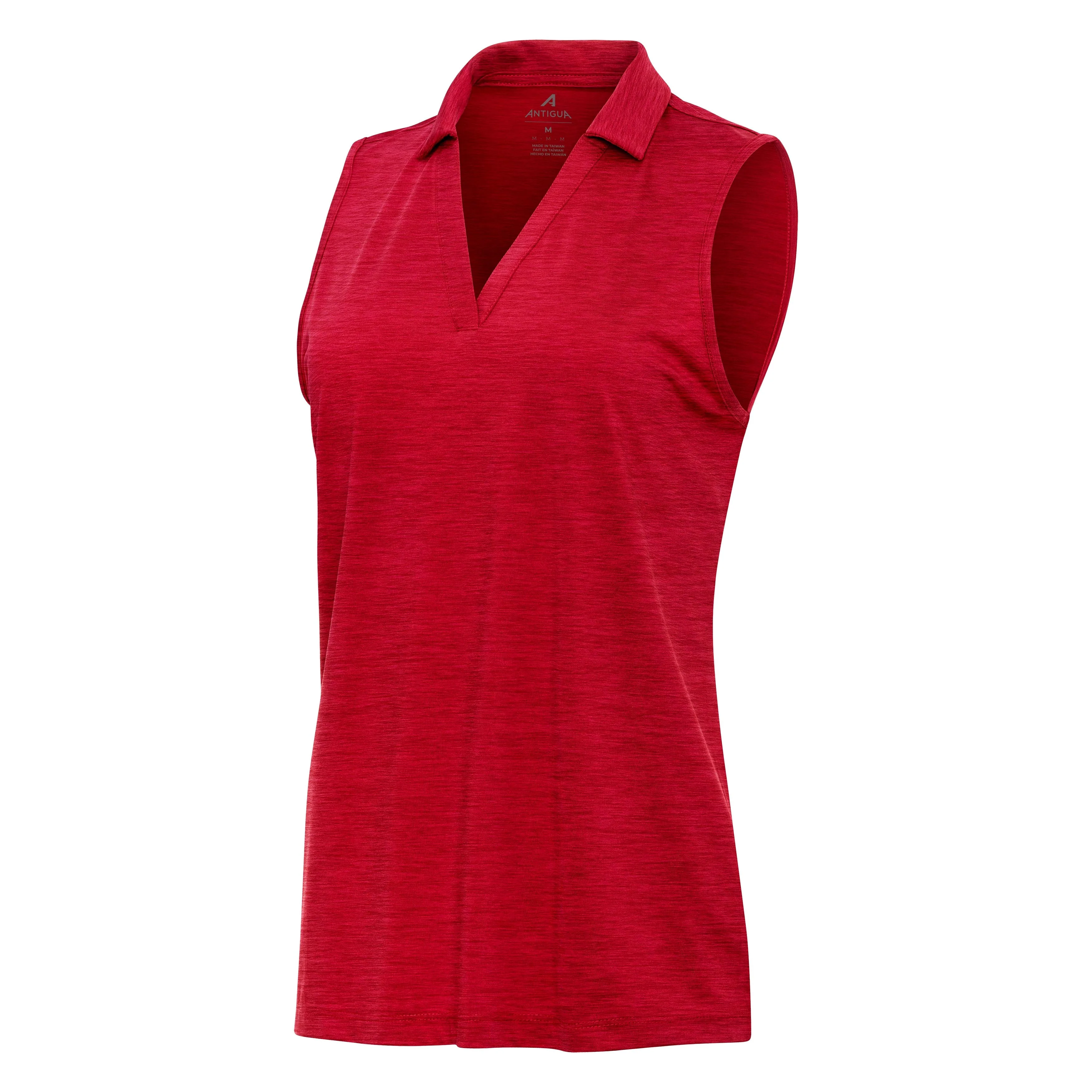 Womens Layout Sleeveless Polo - Image 2