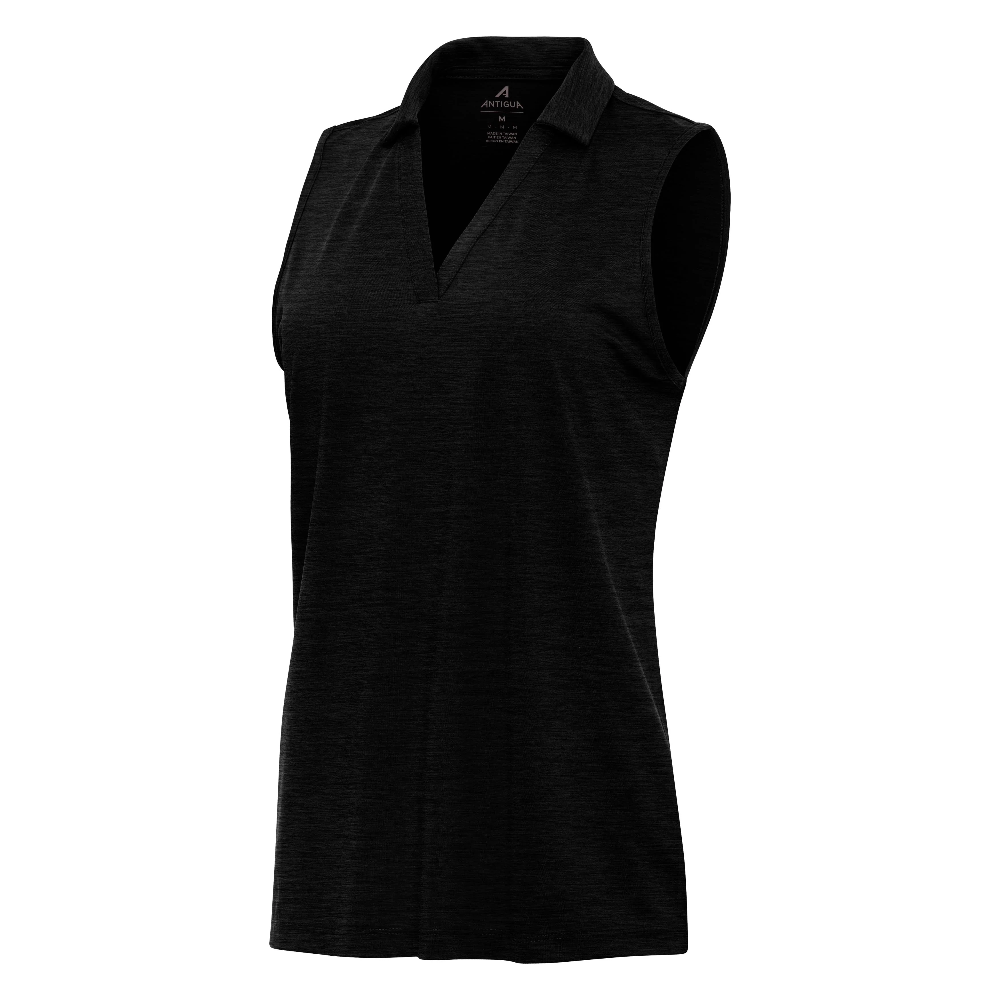 Womens Layout Sleeveless Polo - Image 3